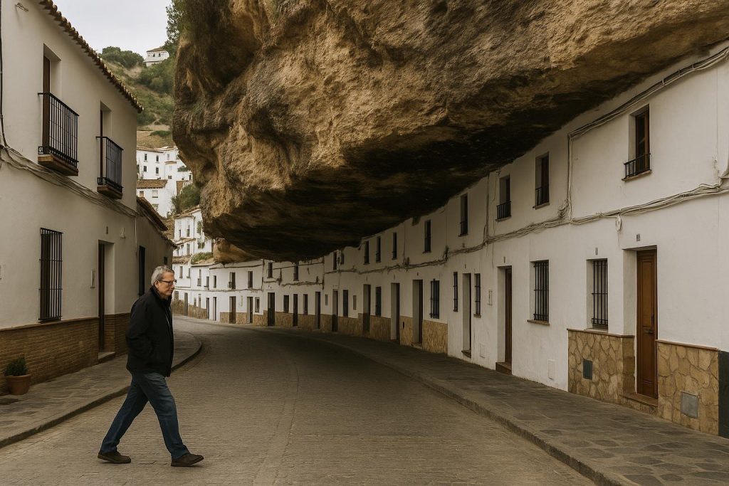 Casas de Setenil de las Bodegas bajo la roca