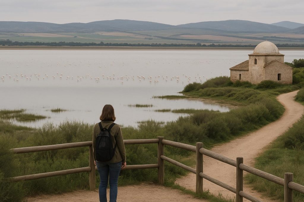 Flamencos en la laguna de Fuente de Piedra