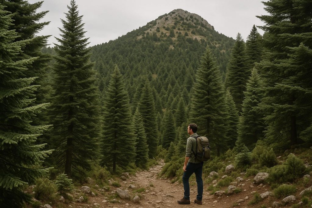 Bosque de pinsapos en una sierra andaluza