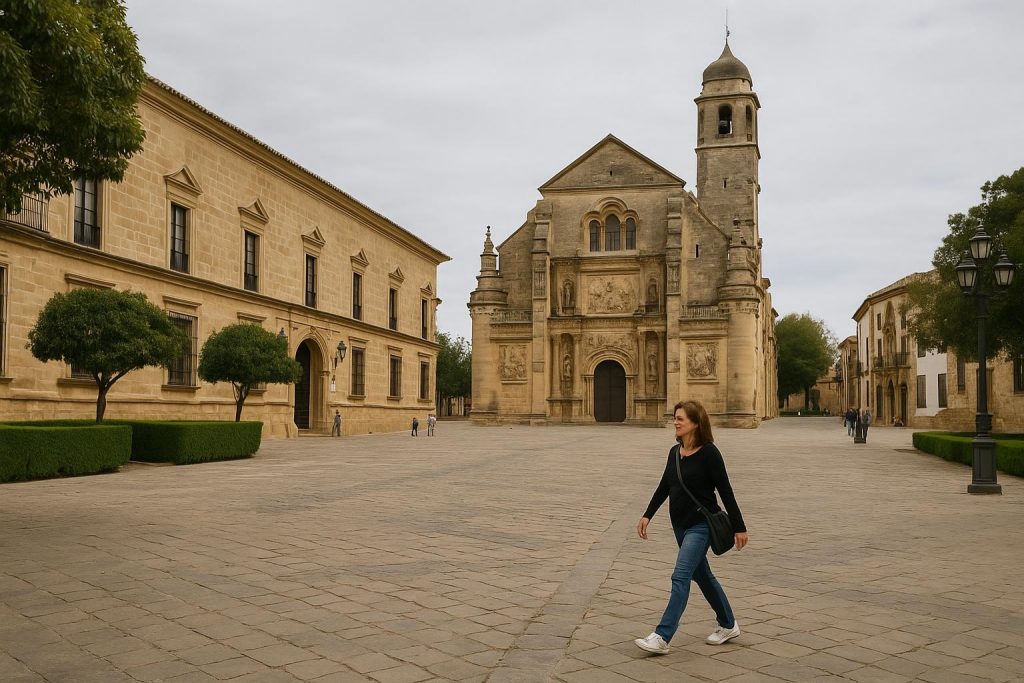 Plaza monumental de Baeza con arquitectura renacentista