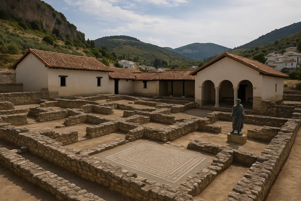 Restos arqueológicos de la villa romana de El Ruedo en Almedinilla